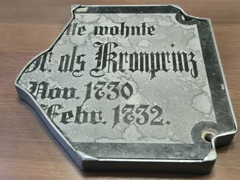 Przekazanie tablicy Fryderyka &ndash; stanowisko Muzeum