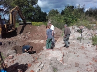 Wykop archeologiczny przy zamku