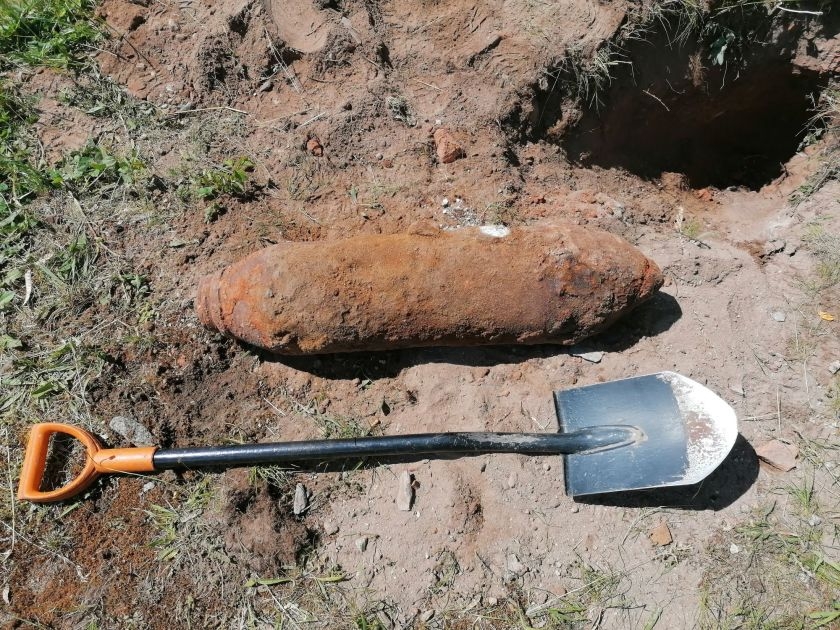 Bombowe znalezisko na Starówce